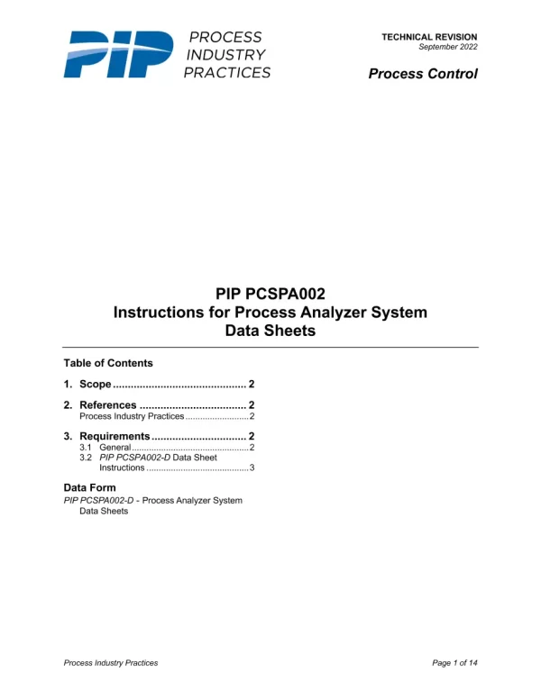 PIP PCSPA002 pdf