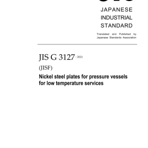 JIS G 3127:2021 pdf