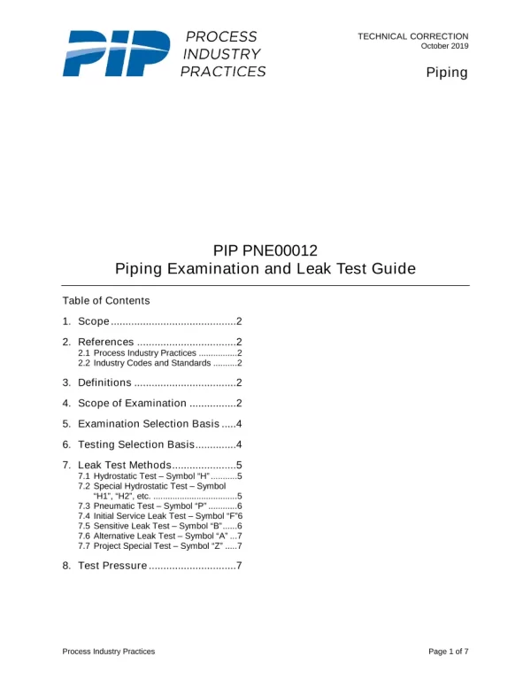 PIP PNE00012 pdf