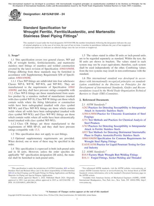 ASTM A815/A815M-24 pdf