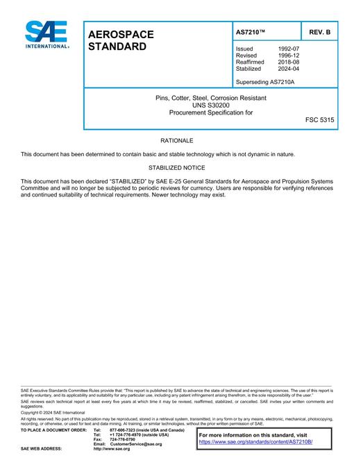 SAE AS7210B pdf