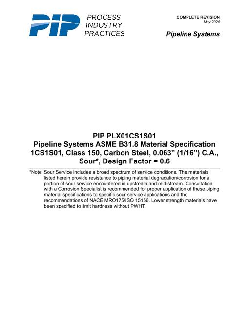 PIP PLX01CS1S01 pdf