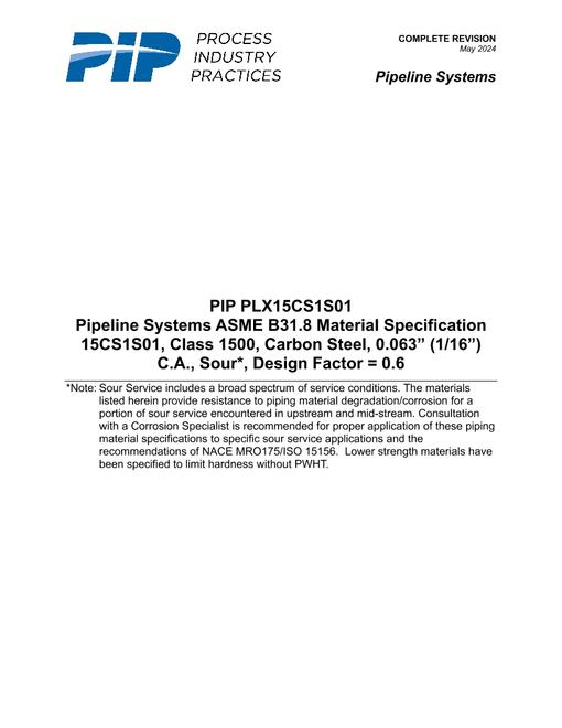 PIP PLX15CS1S01 pdf