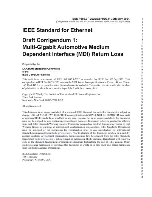 IEEE P802.3-2022/Cor 1 pdf