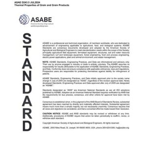 ASAE/ASABE D243.5 pdf