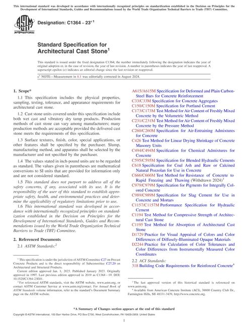 ASTM C1364-23e1 pdf