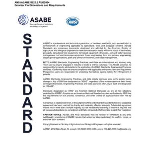 ASAE/ASABE S625.2 AUG2024 pdf