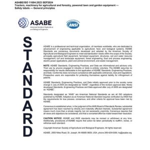 ASAE/ASABE ISO 11684:2023 SEP2024 pdf