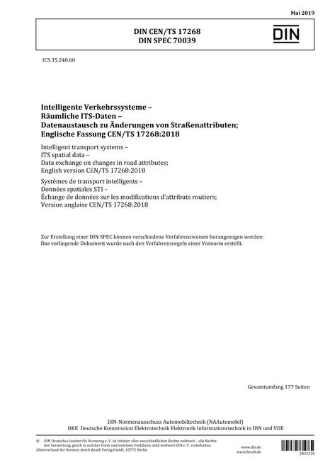 DIN CEN/TS 17268:2019 pdf