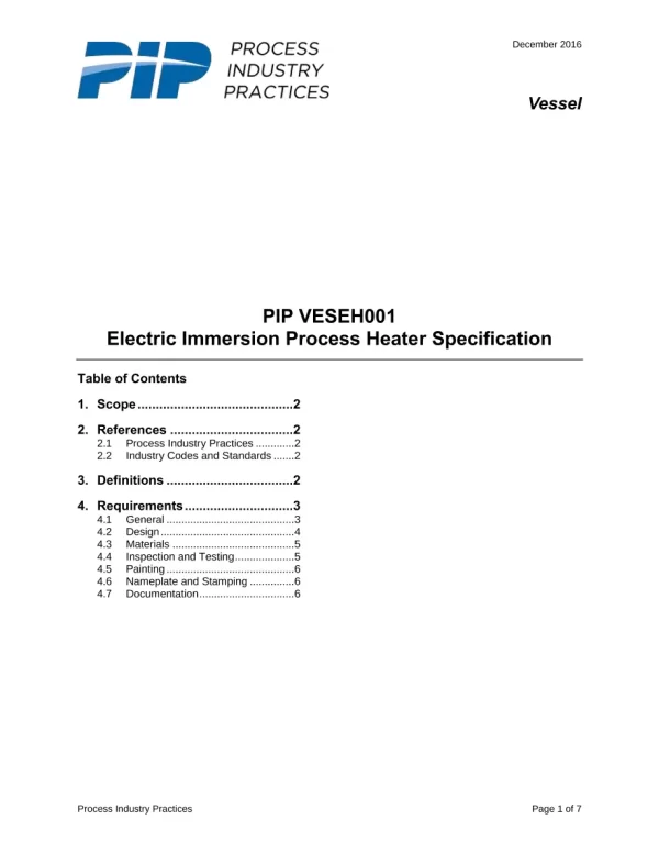 PIP VESEH001 pdf