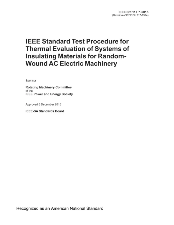 IEEE 117-2015 pdf