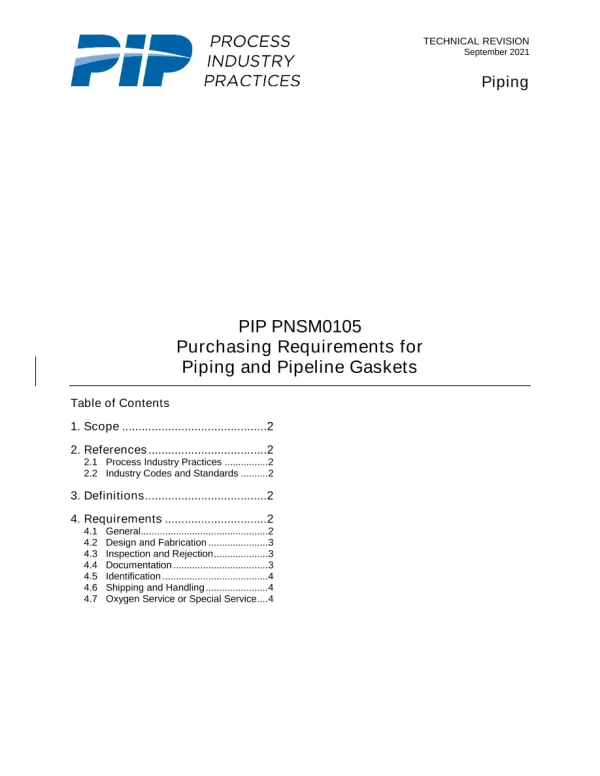 PIP PNSM0105 pdf