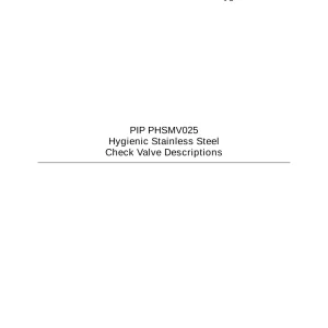 PIP PHSMV025 pdf