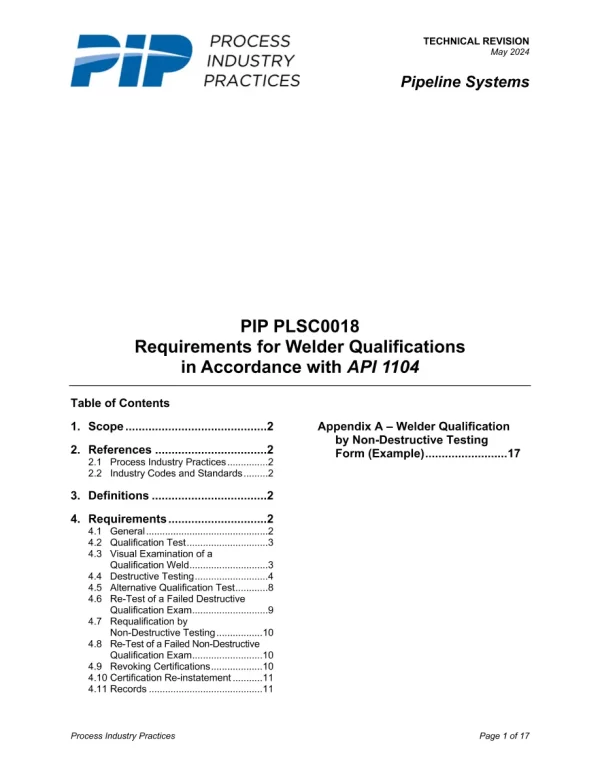 PIP PLSC0018 pdf