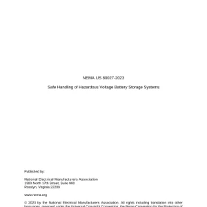 NEMA US 80027-2023 pdf