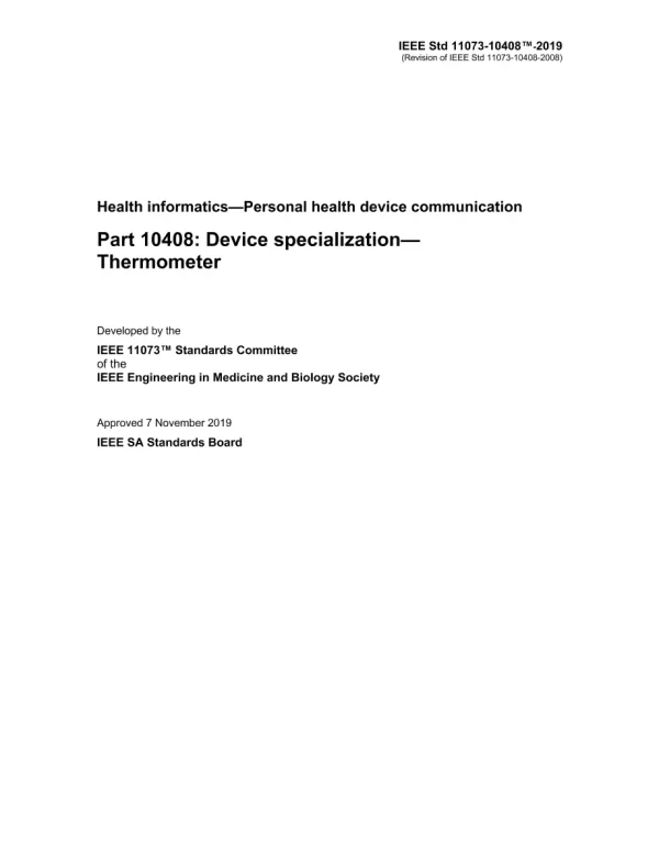 IEEE 11073-10408-2019 pdf