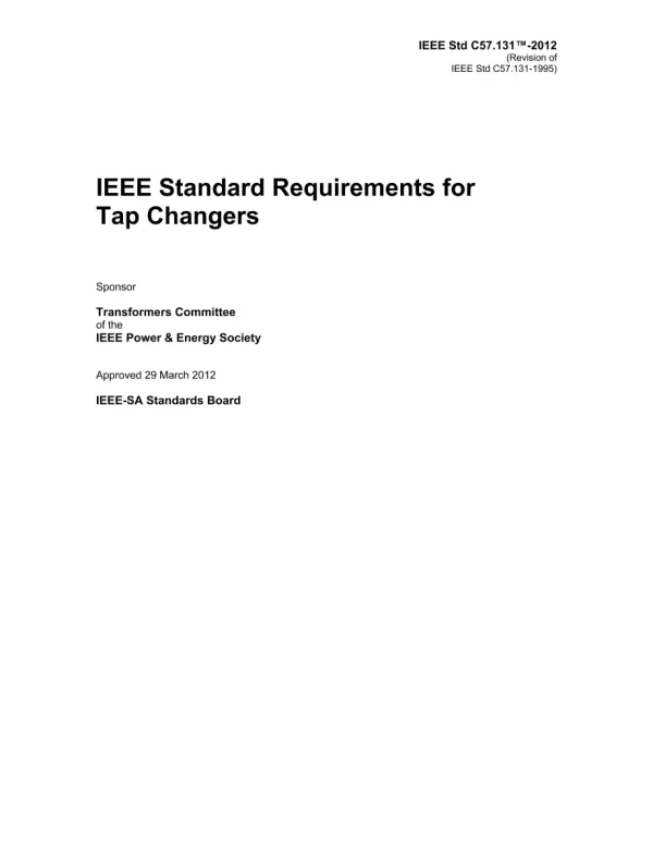 IEEE C57.131-2012 pdf