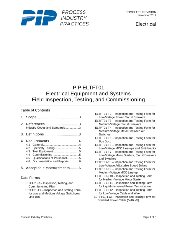 PIP ELTFT01 pdf