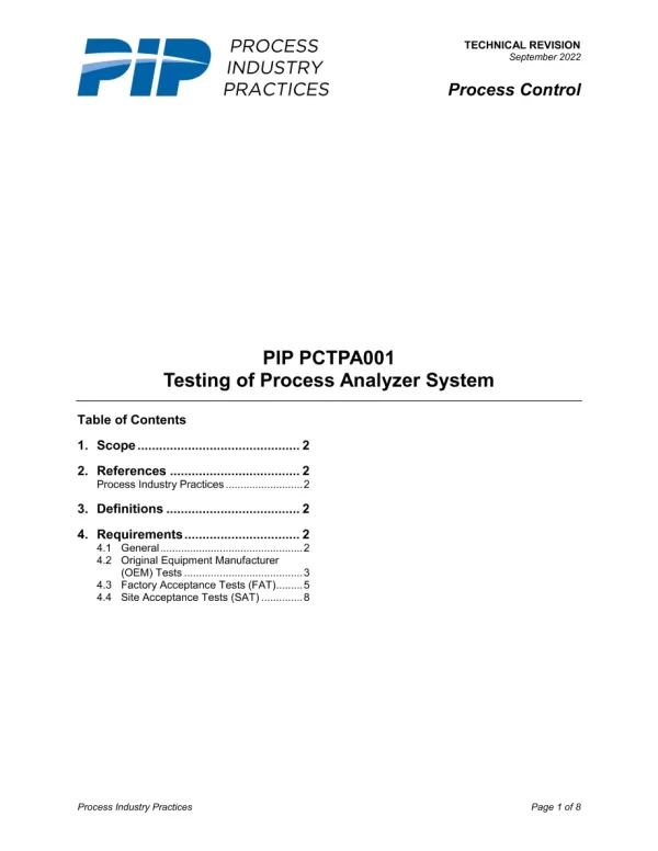 PIP PCTPA001 pdf