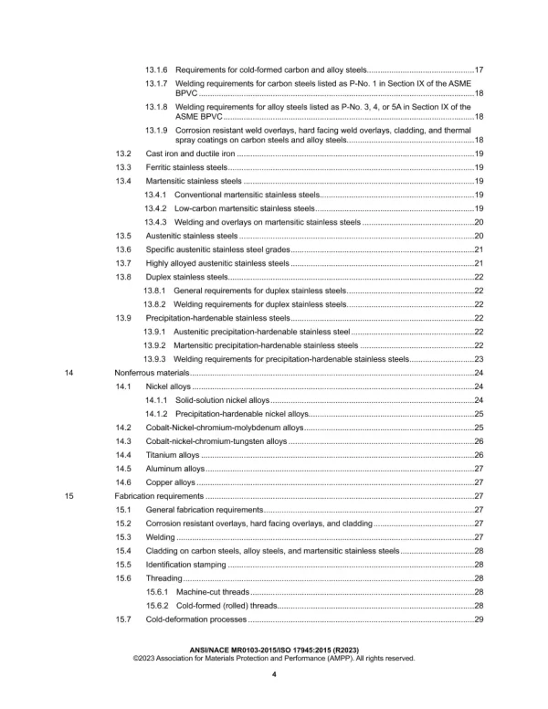 NACE MR0103/ISO 17945:2015 (R2023) pdf