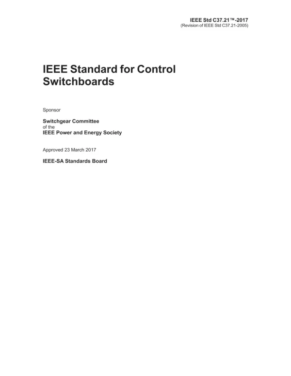 IEEE C37.21-2017 pdf