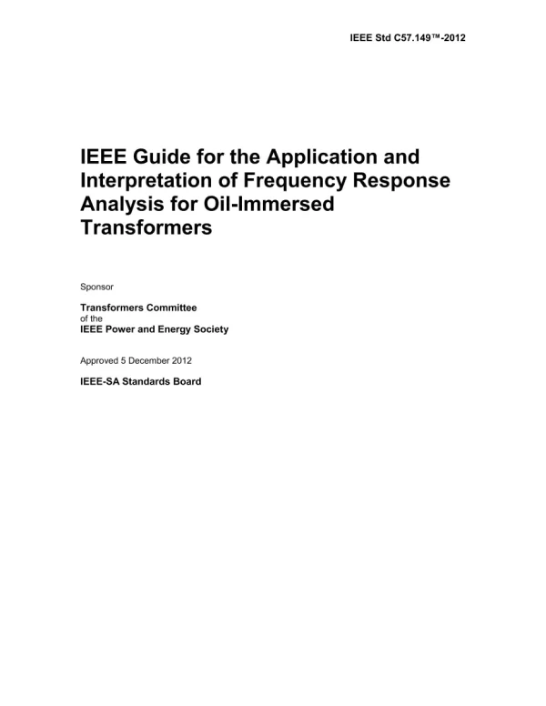 IEEE C57.149-2012 pdf