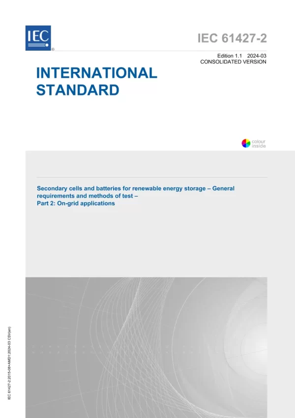 IEC 61427-2 Ed. 1.1 en:2024 pdf