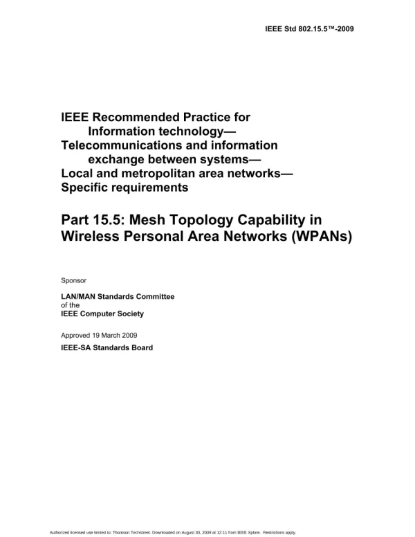 IEEE 802.15.5-2009 pdf