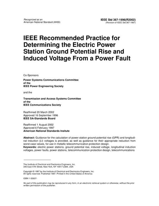 IEEE 367-1996 pdf