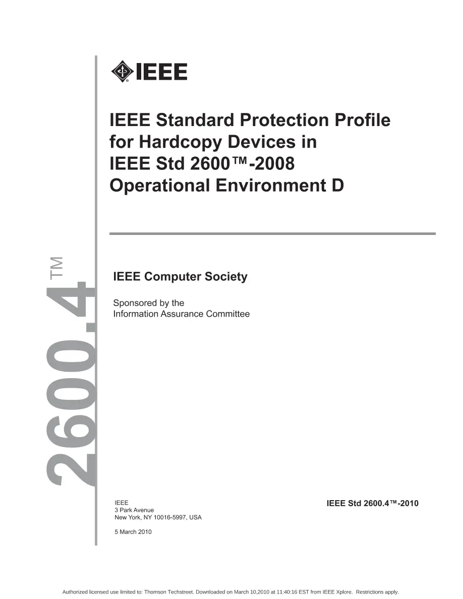 IEEE 2600.4-2010 pdf