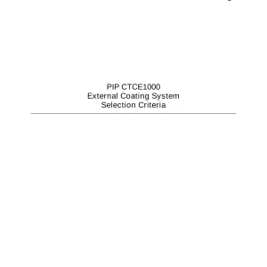 PIP CTCE1000 pdf