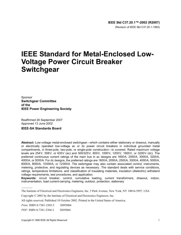 IEEE C37.20.1-2002 pdf