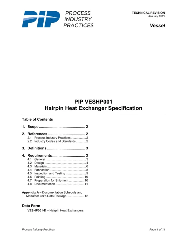 PIP VESHP001 pdf