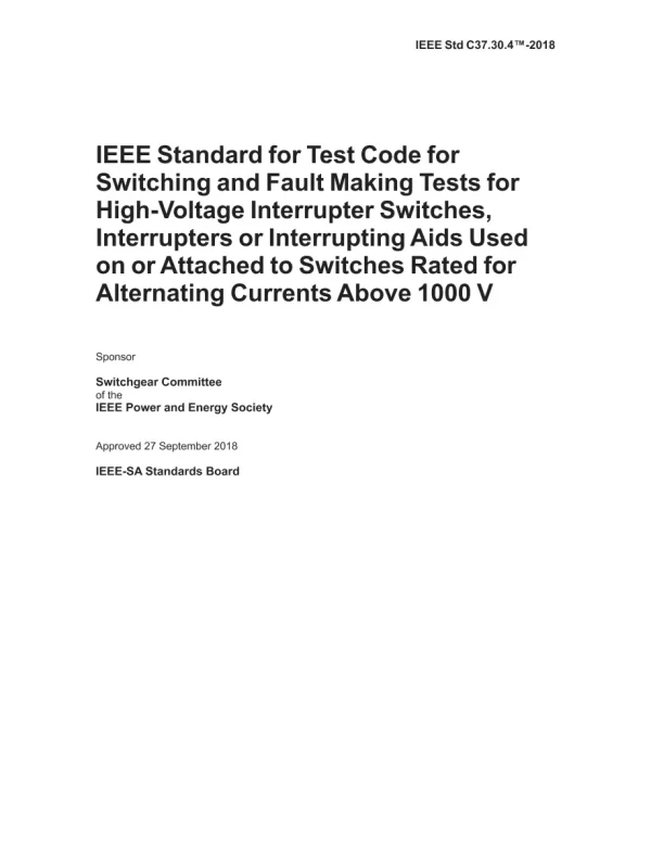 IEEE C37.30.4-2018 pdf