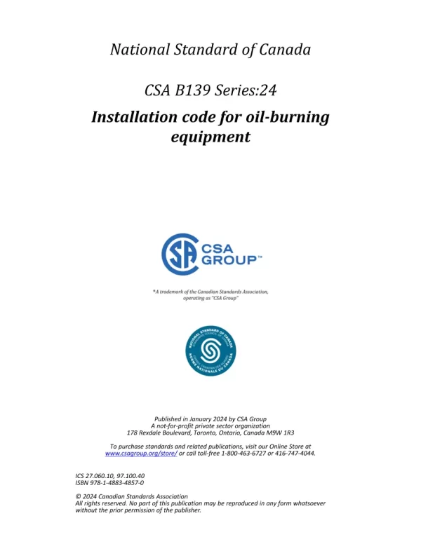 CSA B139 SERIES:24 pdf