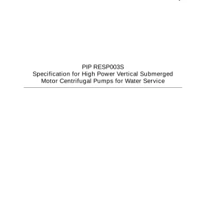 PIP RESP003S pdf