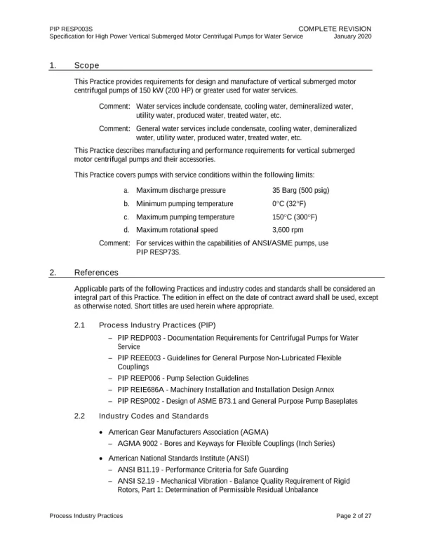 PIP RESP003S pdf