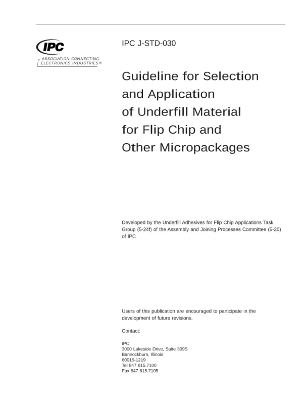 IPC J-STD-030 pdf