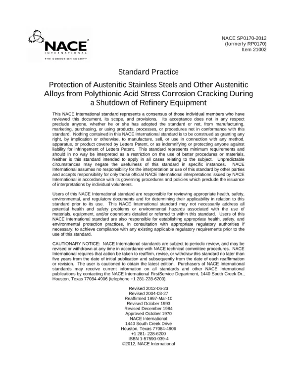 NACE SP0170-2012 pdf