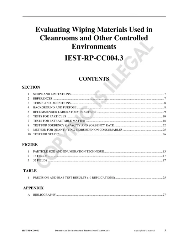 IEST RP-CC004.3 pdf