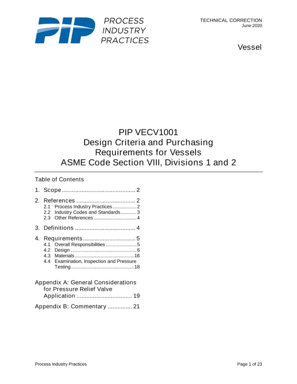 PIP VECV1001 pdf