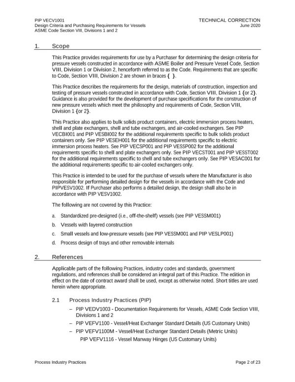 PIP VECV1001 pdf