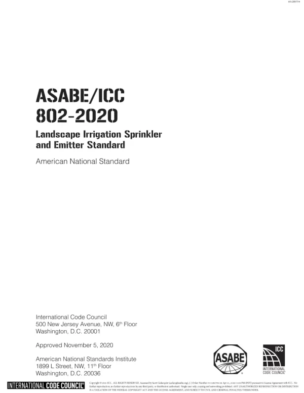 ASAE/ASABE ICC 802-2020 pdf