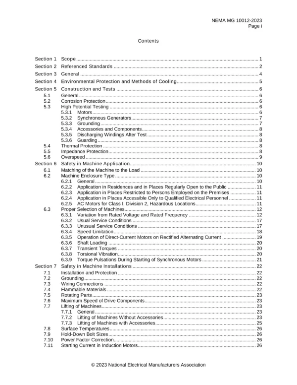 NEMA MG 10012-2023 pdf