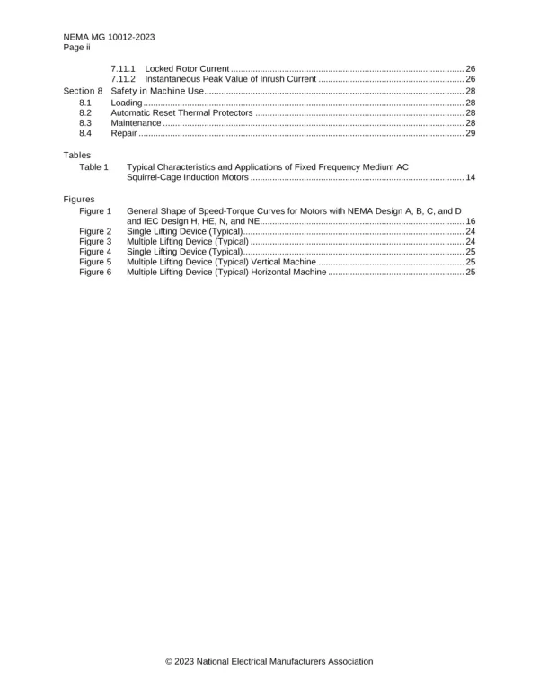 NEMA MG 10012-2023 pdf