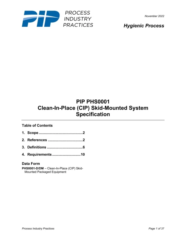 PIP PHS0001 pdf