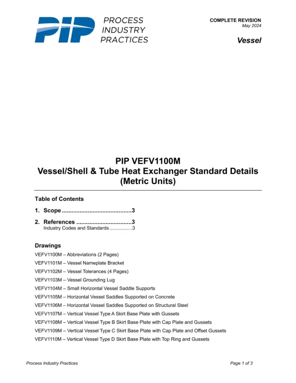 PIP VEFV1100M pdf