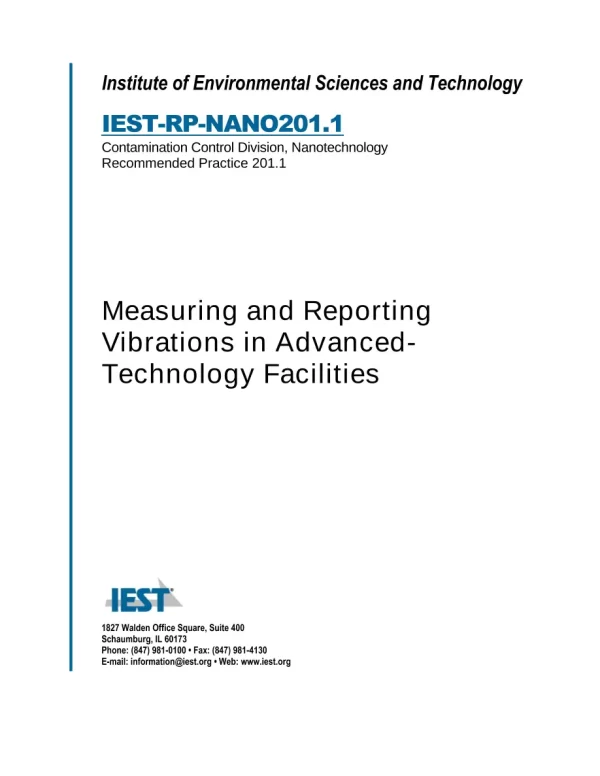 IEST RP-NANO201.1 pdf