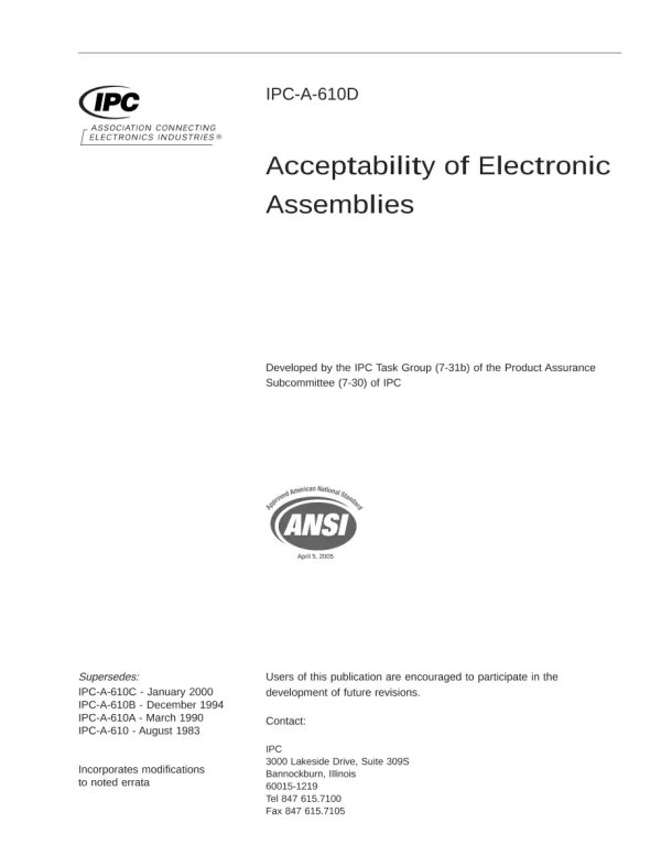 IPC A-610D pdf