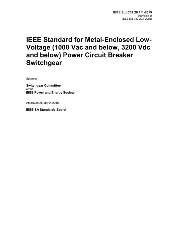 IEEE C37.20.1-2015 pdf